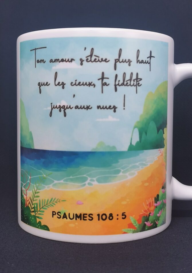 Tasse décor plage