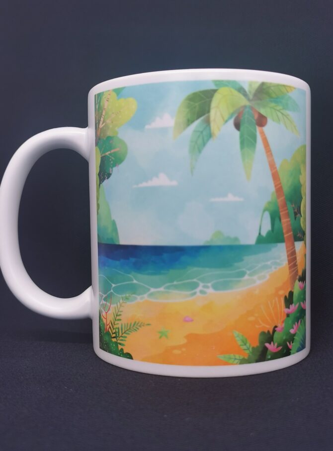 Tasse décor plage