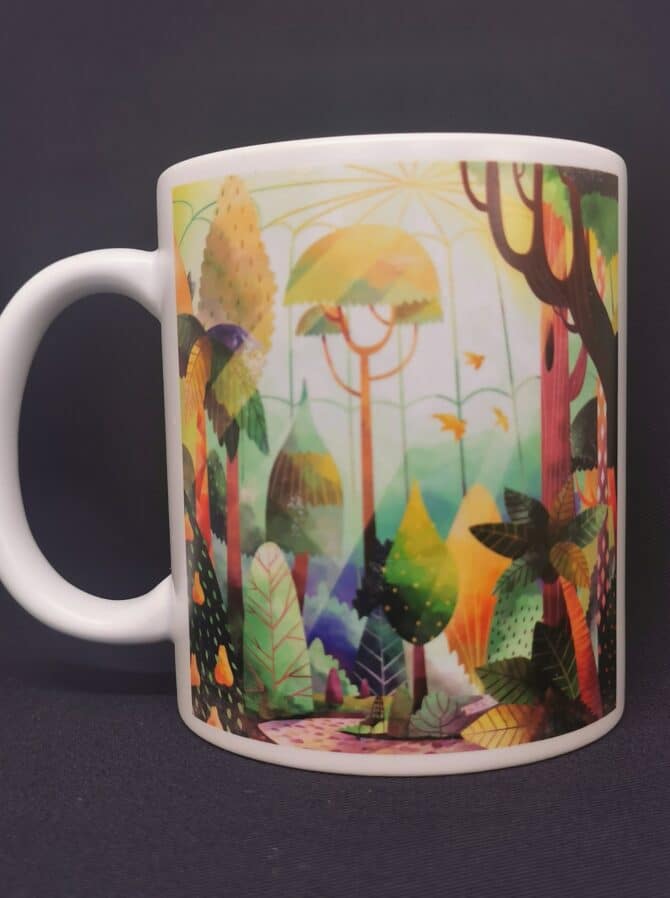 Tasse décor forêt