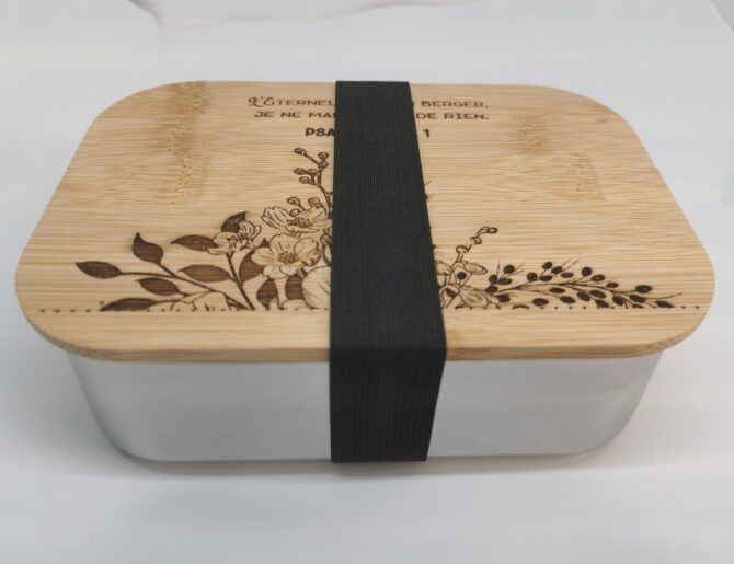 Lunch box bambou et inox 1c