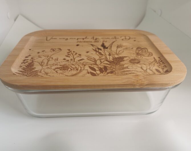 lunch box bambou et verre