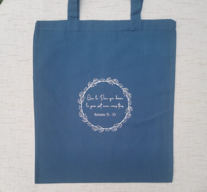 Tote bag bleu 2