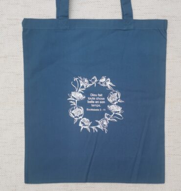 Tote Bags Couleur Bleu Denim