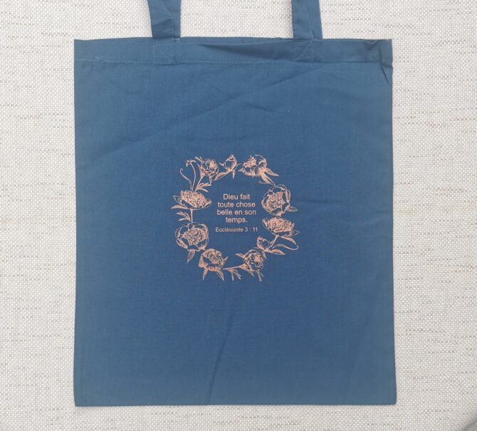 Tote bag bleu 7