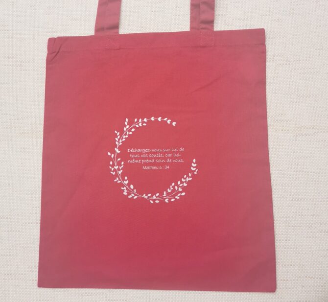 Tote bag rose fushia 6