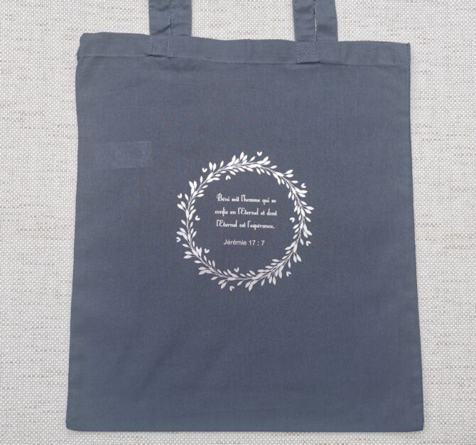 Tote bag gris 7