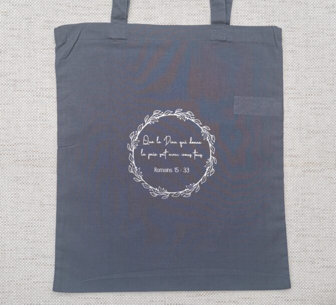 Tote bag gris 9