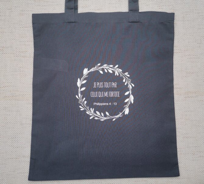 Tote bag gris 10