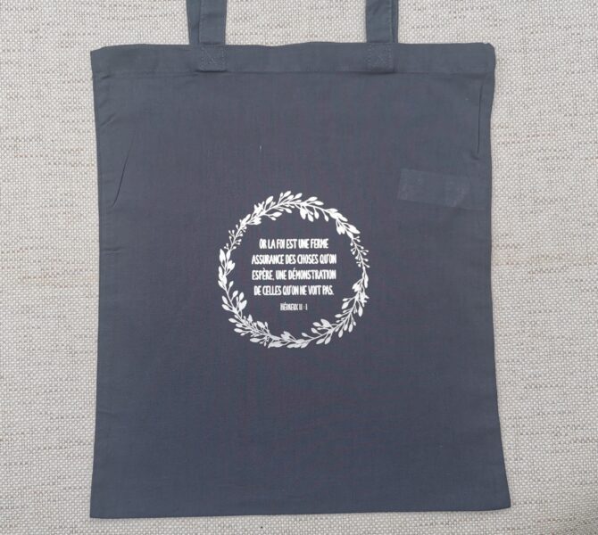 Tote bag gris 11