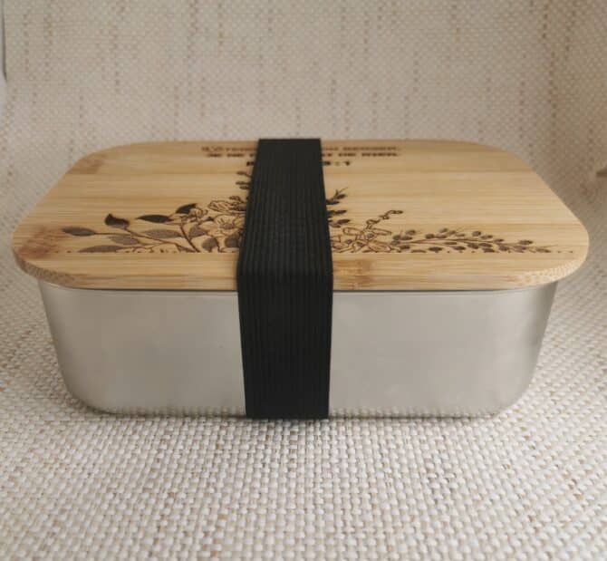 Lunch box bambou et inox 1b