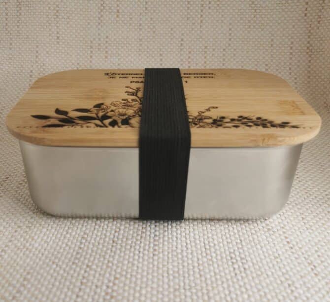 Lunch box bambou et inox 1a