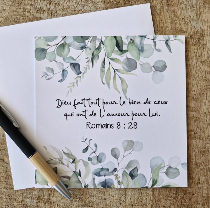 Carte n°20 - Romains 8 : 28