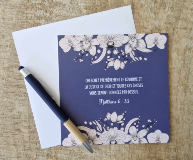 Carte n°64 - Matthieu 6 : 33