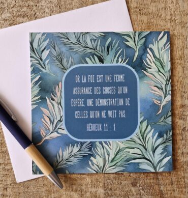 Carte n°44 - Hébreux 11 : 1