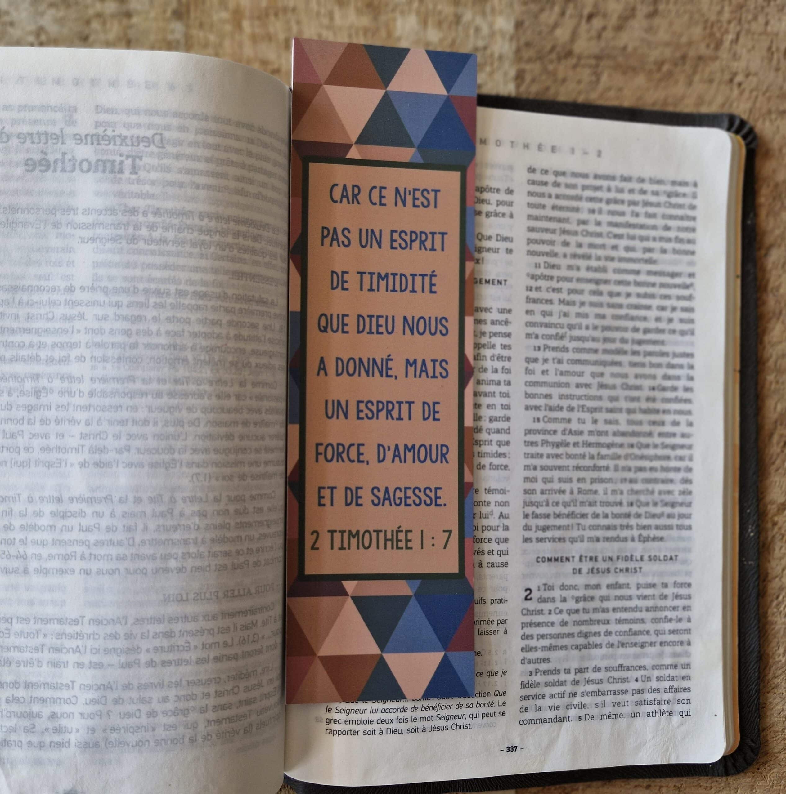 MP n°41 - 2 Timothée 1 : 7 – Image 2