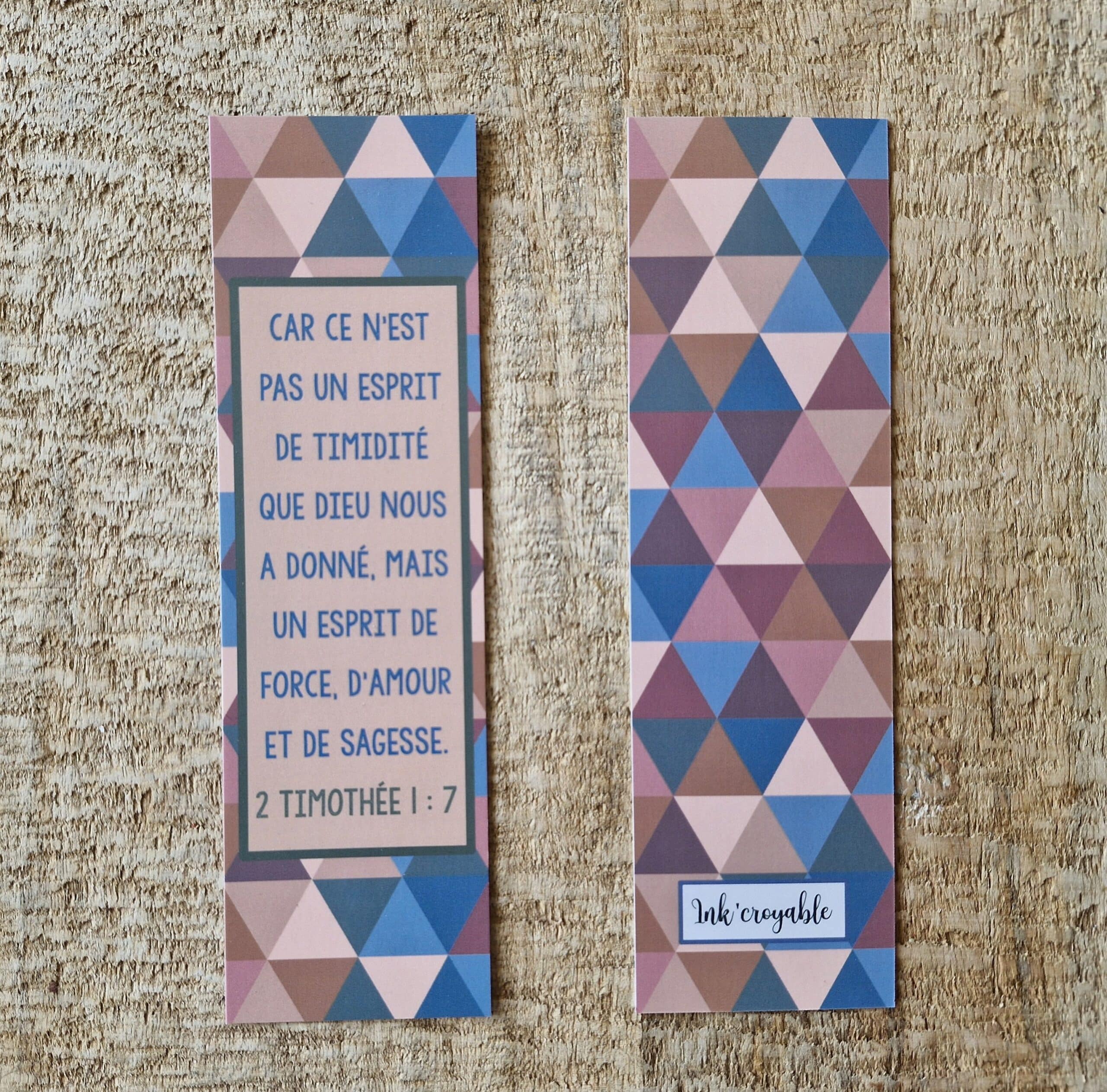 MP n°41 - 2 Timothée 1 : 7