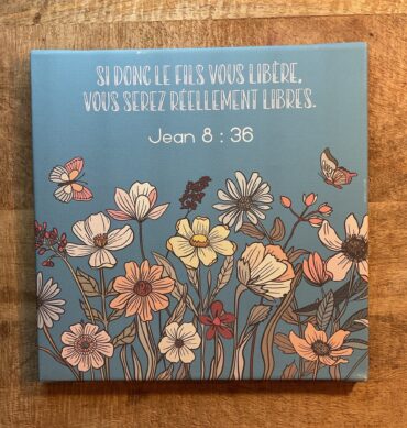 Tableau 30x30 Jean 8:36