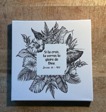 Tableau 30x30 Jean 11:40