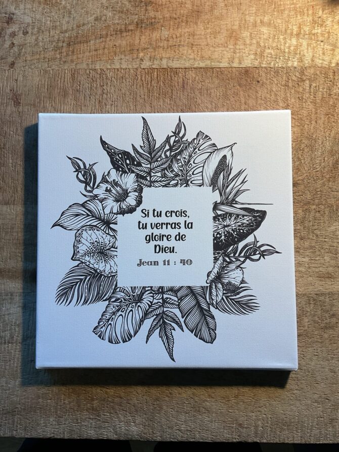 Tableau 30x30 Jean 11:40