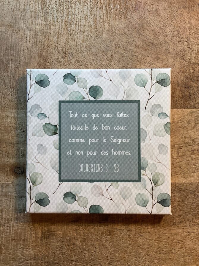 Tableau 20x20 Colossiens 3:23