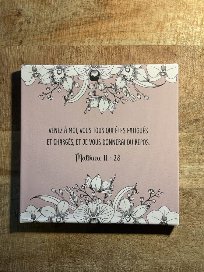 Tableau 30x30 Matthieu 11:28