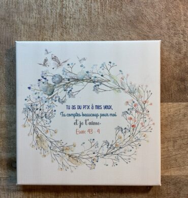 Tableau 20x20 Esaie 43:4