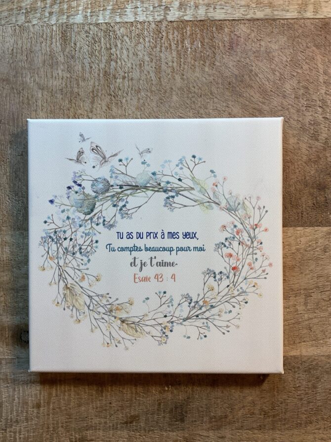 Tableau 20x20 Esaie 43:4