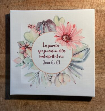 Tableau 30x30 Jean 6:63