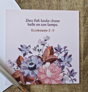 Carte n°68 - Ecclésiaste 3: 11