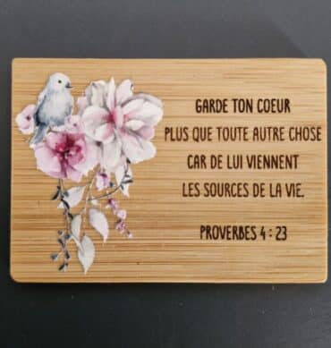 Magnet bambou - Proverbes 4 : 23